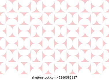 abstract pink white round, geometric texture background, Japanese pattern, traditional concept