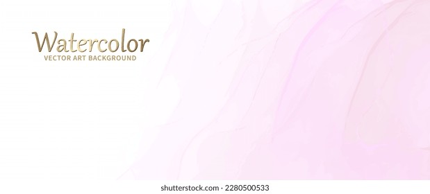Abstract pink and white vector background for cover design, card, flyer, poster and invitation. Hand drawn ink illustration. Fluid art. Modern watercolor backdrop.	
