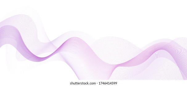 Abstract pink white wave background. Modern abstract elegant white background with pink sound wave gradient wallpaper digital colorful blurry vector texture smooth glow web map.