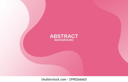 Abstract pink and white wave background. Vector illustration