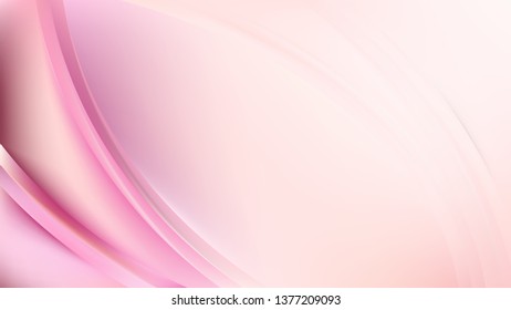 Abstract Pink and White Wavy Background