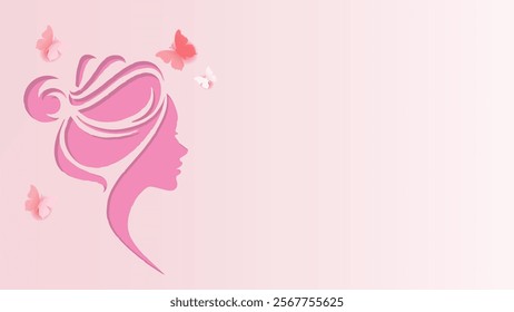 abstract pink womens day background 