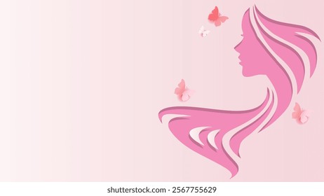 abstract pink womens day background 