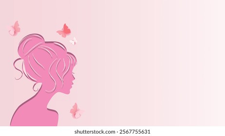 abstract pink womens day background 