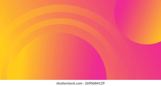 Abstract pink and yellow background. Liquid color background design. Fluid shapes composition. Eps10 vector

