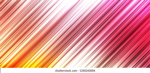 abstract pink and yellow background with particles motion illustration.