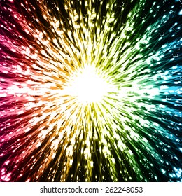 abstract pink yellow blue rays background. radial pattern. Illustration. vector. Star burst. Light Technology background set for computer graphic website internet