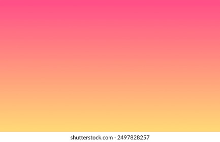 Abstract pink and yellow color gradient texture. Modern smooth sunset background illustration template for decoration, surface, advertising, artwork, landing page, banner, poster, display, greeting