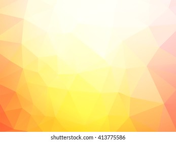 Abstract pink yellow low poly background