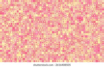 Abstract pink and yellow mosaic pattern.  Perfect for backgrounds, textures, or website designs.  This vibrant, pixelated image evokes feelings of energy and warmth.