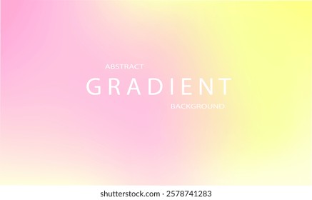 Abstract pink and yellow soft and minimal colors gradient , Smooth colors transition. Vector illustration 
