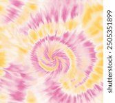 Abstract pink and yellow tie dye shibori watercolor painting, Cute seamless pattern design element for sale banners, posters, labels, and gift wrapping paper.