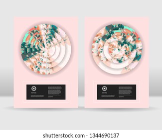Abstract pinky poster template