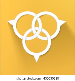 Abstract Pins Ring Chain for Your Scalable Content
