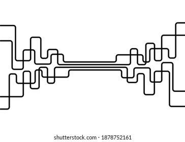 Tuberías abstractas. Patrón vectorial moderno