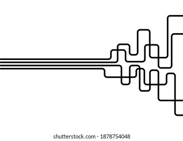 Tuberías abstractas. Patrón tecnológico vectorial moderno