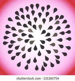 Abstract pitaya / pitahaya design background vector