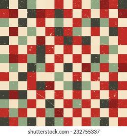 Abstract Pixel Art Background Grunge Overlay Stock Vector (Royalty Free