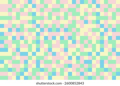Abstract pixel art background minimalist summer colors