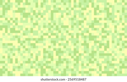 Abstract pixel art background.  Soft pastel green and yellow squares create a calming, modern design. Ideal for websites, presentations, or textile prints.  Versatile and aesthetically pleasing.