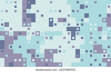 Abstractas fondo de pixel art.  La paleta de colores pastel suave evoca la visualización de datos digital y tranquila. Perfecto para tecnología, Sitios web, presentaciones o proyectos de diseño moderno.