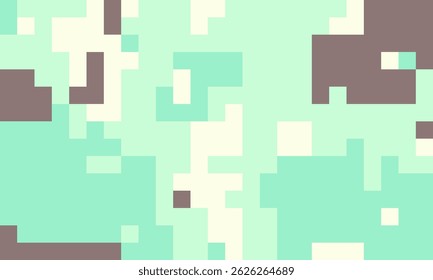 Fundo abstrato da arte em pixels.  As cores pastel macias criam um mosaico digital calmante. Ideal para banners de sites, interfaces de aplicativos ou projetos de design modernos.