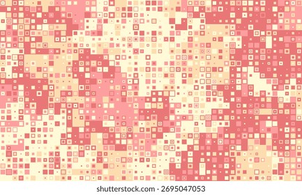 Abstract pixel art background. Soft pink and cream tones create a calming, textured effect. Ideal for website banners, presentations, or as a design element in fashion and branding.