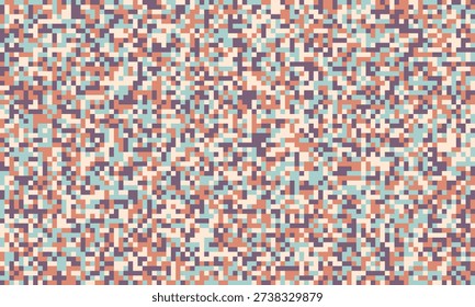 Abstract pixel art background.  Soft, muted pastel tones create a calming, vintageinspired digital texture.