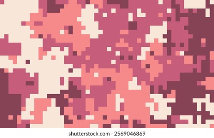 Abstract pixel art background.  Warm, muted pink and beige tones create a unique, modern texture ideal for website banners, social media posts, or fashion design.  Versatile and visually appealing.