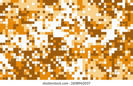 Abstract pixel art background.  Warm, earthy tones create a dynamic, textured effect. Ideal for website design, presentations, or as a modern, digital pattern.