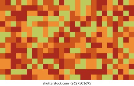 Abstract pixel art background.  Warm earth tones create a textured, mosaic effect, ideal for website banners, presentations, or modern design projects.