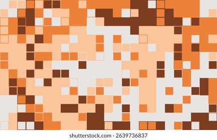 Abstract pixel art background.  Warm earthy tones create a dynamic, textured design perfect for websites, presentations, or print.  Evokes feelings of warmth, energy, and modern technology.