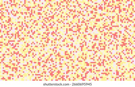 Abstract pixel art background.  Warm pastel hues create a vibrant, energetic texture ideal for website banners, social media graphics, or textile design.
