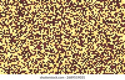 Fundo abstrato da arte em pixels.  Tons de ouro quente e marrom criam um efeito texturizado, em mosaico. Ideal para fundos de site, arte digital e projetos de design moderno.