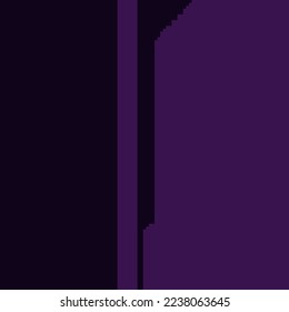 abstract pixel art color combination depicting buildings