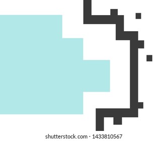 Abstract pixel art colorful geometric background.