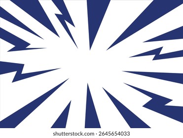 Abstrato pixel art colorido raios raios e luz de flash no fundo branco. Manga Sunburst Energia Tempo Velocidade Raios Animação. Velocidade de fundo de anime de listras em estilo relacionado a pix