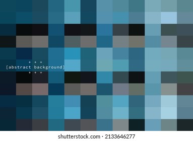 abstract pixel art in gradient blue background modern art can be use for website template  technology product presentation box art food and drink product label vector eps