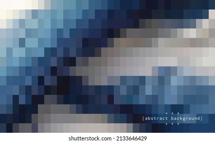 arte de píxeles abstractos en fondo azul gradiente arte moderno se puede utilizar para la tecnología de plantillas de sitio web presentación de productos cuadro arte comida y bebida etiqueta de producto vectores