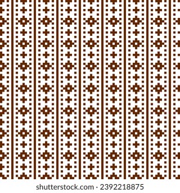 Abstract pixel art seamless fabric Background of geometric square pattern with colorful tone for wallpaper,fabric,printing and poster