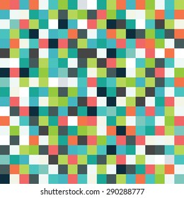 An abstract pixel art vector background
