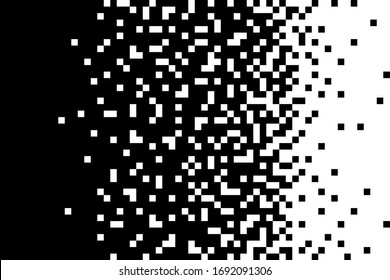 Abstract pixel back white   black colors