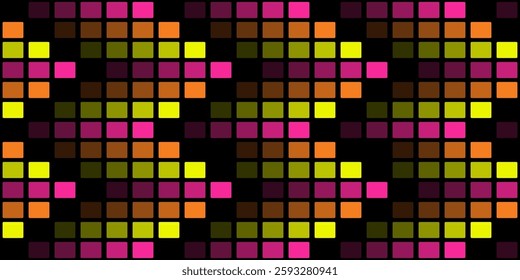 Abstract pixel background cover vector. Modern digital wallpaper with colorful.