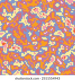 ABSTRACT PIXEL BACKGROUND FLAT PASTEL COLOR SHAPES DESIGN VECTOR TEMPLATE FOR WALLPAPER, COVER DESIGN