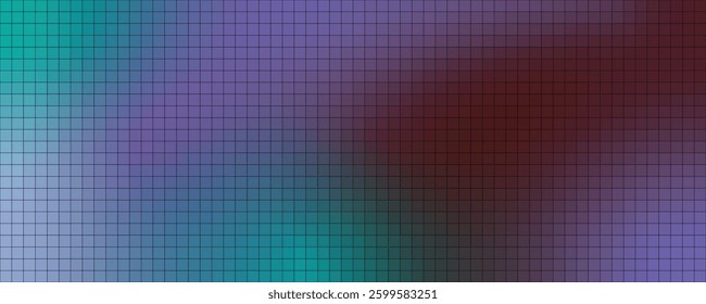 Abstract pixel background with gradient colors.