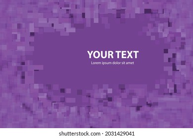 Ilustración de fondo de píxeles abstractos. Lugar para escribir. fondo de azulejos rosas con sombras.