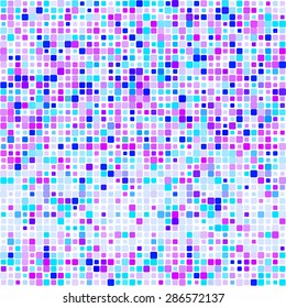 Abstract pixel background lilac pink blue. seamless pattern for fabric, wallpaper, pattern fills, web page background, surface textures. hand-drawn. Vector