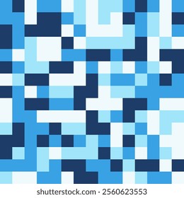 Abstract pixel background mosaic made of small squares.