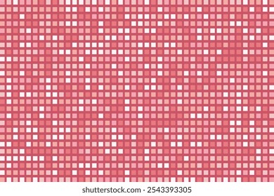 Abstract pixel background mosaic pink squares, template business banner vector illustration.