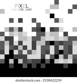 Fondo de píxeles Abstractas. Texturas de mosaico de píxeles con partículas cuadradas simples. Fondo de desintegración de píxeles